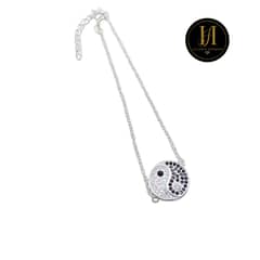 GENERICO - Pulsera Yin Yang- Plata Ley 925 - Joyeria Hermosi.