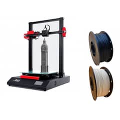 ANET - Impresora 3D Storm G1 Max mas 2 filamentos PLA (Blanco y Negro)