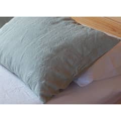 PUROLINO - Pack 2 fundas de Almohadas Piedra Verde