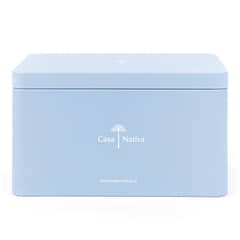 CASA NATIVA - Caja Aluminio Celeste Crema