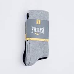EVERLAST - Tripack Calcetines Crew Negro-Blanco-Gris