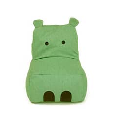 B HOME - Sillon Puff Hippo Niño Verde