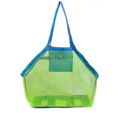 CRUSEC - Bolsa De Malla Portátil Unisex Almacenamiento Juguetes Playa