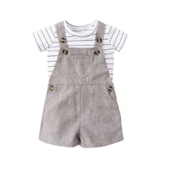 GENERICO - Jardinera niño + Body Polera niño bebe