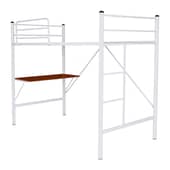 FUTONES Y MUEBLES - Cama Alta 1 Plaza Con Escritorio