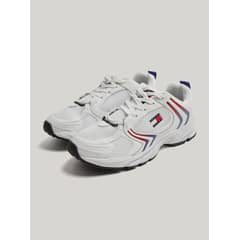 TOMMY HILFIGER - Zapatillas Sport De Cuero Blanco