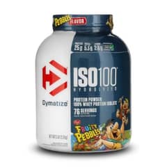 DYMATIZE - Proteína Iso 100 Hidrolizada - 5 Libras - Fruit pebbles