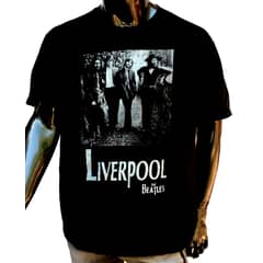 LIVE LOVE ROCK ON - Polera Hombre The Beatles Liverpool