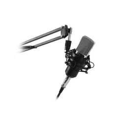 PHILCO - Kit Studio Microfono Condensador c/ soporte Filtro Antipop y Stand USB