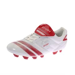 GENERICO - Zapato Futbol Para Hombre Color Blanco/Rojo