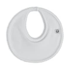 POMPON PIMA - Babero esencial bebé MINI - Blanco - algodón pima -