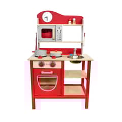 GAME POWER - Cocina De Mandera Roja + Accesorios 54x30x89,5 Cms Gamepower