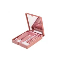 OFERTABKN - Set 5 Brochas De Maquillaje Profesionales Con Estuche Espejo