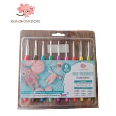 GENERICO - Set de ganchillos con mango de silicona Patrón Gumishomi de regalo Crochet
