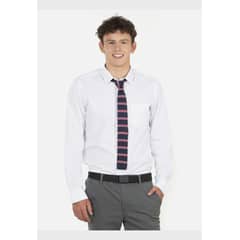 MAUI AND SONS - Camisa Escolar Lisa Hombre Blanco