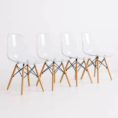 KLIK - Pack de 4 Sillas Eames Transparentes