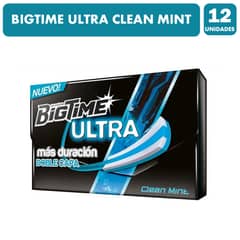 ARCOR - Display Bigtime Ultra Clean Mint (display De 12 Unidades)
