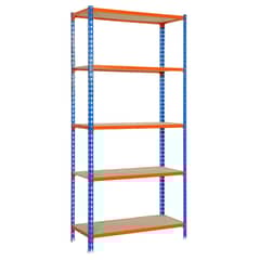 SIMONRACK - Estanteria Maderclick 5400 AzulNaranjaMadera
