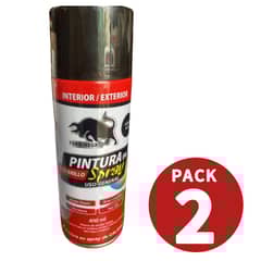 GENERICO - Pintura En Aerosol Spray Mate 400ml Toro Negro. Pack 2 Und