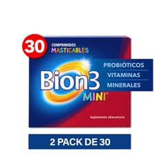 BION - Pack 60 3 Mini Comprimidos Masticables