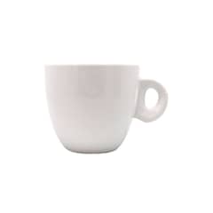 STAR FINE PORCELAIN - SET DE 12 TAZAS TE DE PORCELANA BLANCOS REDONDOS 220CC STAR ROUND PARTY