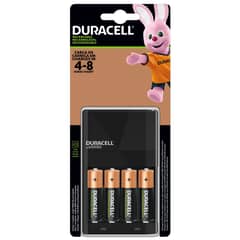 DURACELL - Cargador de pilas AA/AAA + 4 pilas AA