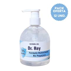 DR REY - Pack 12 unidades Alcohol Gel 500 ml Dr. Rey - Turquesa