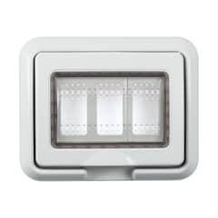 BTICINO - Placa 3 Puestos Magic Ip 55 25603