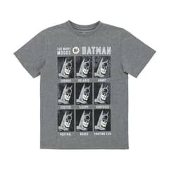 DC COMICS - Polera Niño Batman Cuadro Gris