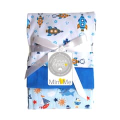 MINI ME - Pack de Manta Tuto para bebé azul