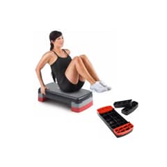 GENERICO - Banco Step Aeróbico Evolution Dos Niveles Gimnasio 68x29x15c