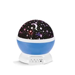 DBLUE - Lampara Rotatoria Proyector de Estrellas Luz Nocturna Infantil