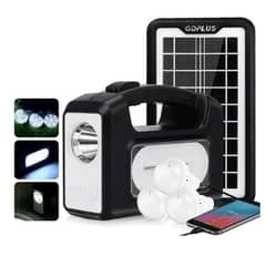GENERICO - Kit De Camping Solar, Luz Emergencia Cargador usb 3 ampolletas