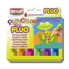 VARIOS - Tempera Solida Fluorecente 6 Colores