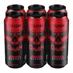 USN - PACK 6 ENERGETICAS O PRE ENTRENO QHUSH DE RED RUSH - 473 ml -