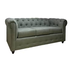 MUEBLES NATIVA - Sofa Chesterfield 200x90x75 Gris