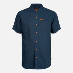 HAKA HONU - Camisa Hombre Linaje Azul Noche
