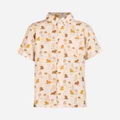 LIPPI - Camisa Niño Cliff Shirt Print Beige