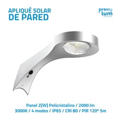 PREVILUM - Aplique SOLAR de pared