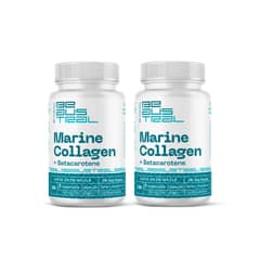 FULL COLAGENO - Colágeno Marino Betacaroteno Suplemento 2 frascos 60 cápsulas
