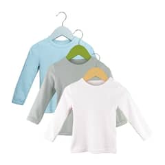 PUMUCKI - Set De 3 Camisetas Lisas Niño Celeste