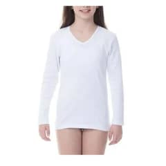 EVERSO - Pack 3 Camiseta Niña Manga Larga de Algodon