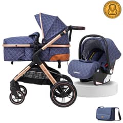 LUBABYCAS - Coche Travel System Con Accesorios X1 Azul
