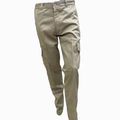 ISLANDER - Pantalon Twill Cargo Beige