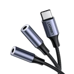 UGREEN - Cable splitter de audio USB-C a 3.5mm + 3.5mm 20 cm