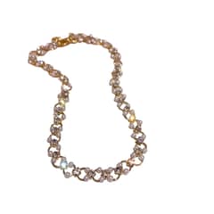 LUXURYJOYAS - Collar Gargantilla Choker Perlas Baño Oro Circón
