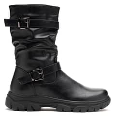 THUNDER BLUE - Bota Mujer Negro Karín
