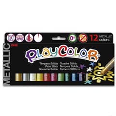 VARIOS - Tempera Solida Metalizada 12 Colores