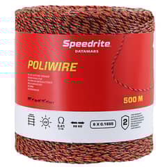 GENERICO - Rollo Cable Poliwire Naranjo Para Cerco Eléctrico 500m Speedrite