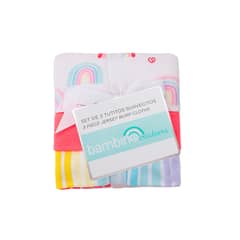BAMBINO - Set 3 Piezas Tutitos Suavecitos Arcoiris Fucsia